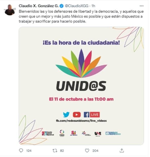 AMLO se burla del llamado de Claudio X. González para crear nuevo grupo opositor