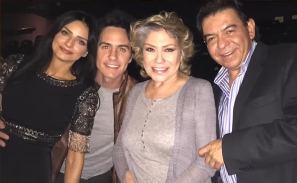 Jorge Alberto Aguilera y Gabriela Michel con Aislinn Derbez y su exesposo Mauricio Ochmann.
