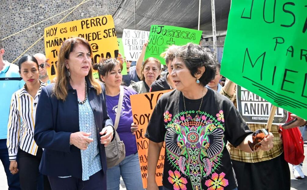 Activistas y la gobernadora Margarita González, quien invitó a una reunión en Palacio de Gobierno de Morelos (08/04/2025). Foto: Especial