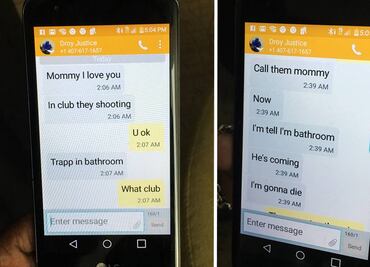 El último mensaje de una víctima de la masacre en Orlando