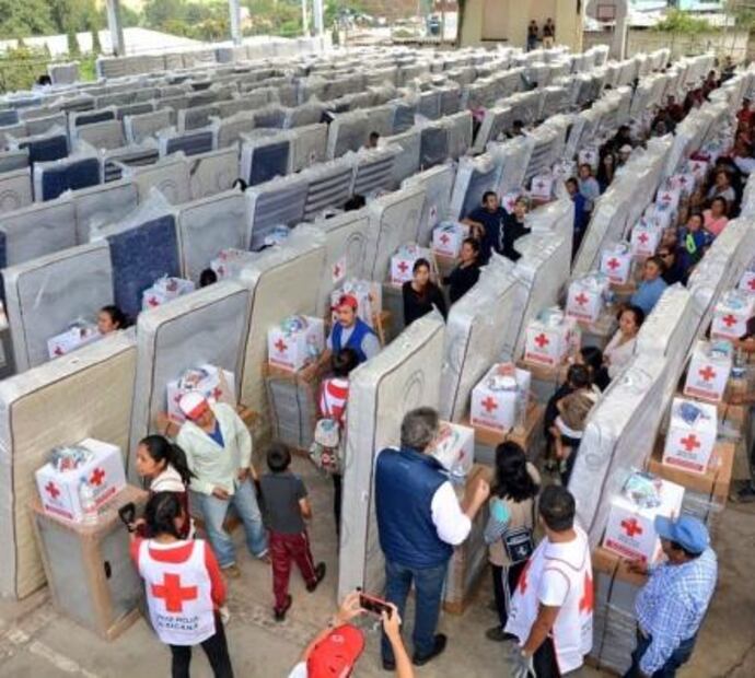 Cruz Roja entrega más de 7 ton de ayuda a afectados por sismos en Morelos