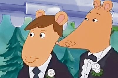 Celebran boda gay en la serie Arthur