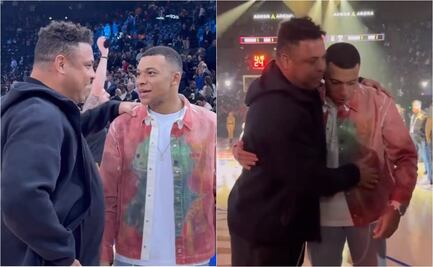 VIDEO: Kylian Mbappé y Ronaldo tienen emotivo encuentro en la NBA