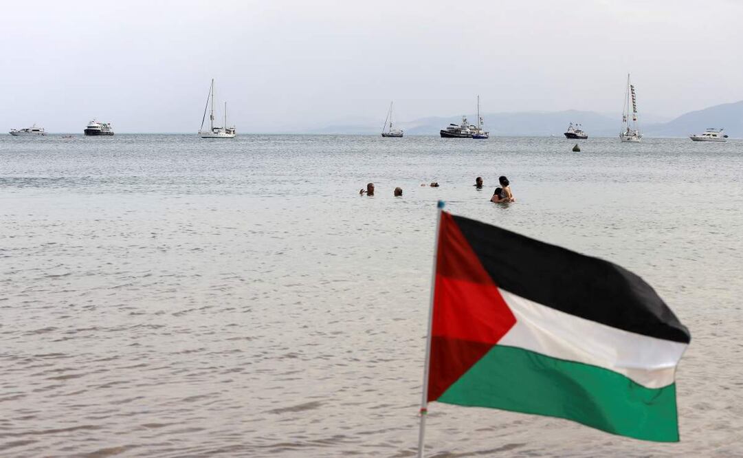 Los barcos de la Flotilla Global Sumud que se dirigen a Gaza. (Foto AP/Anis Mili)