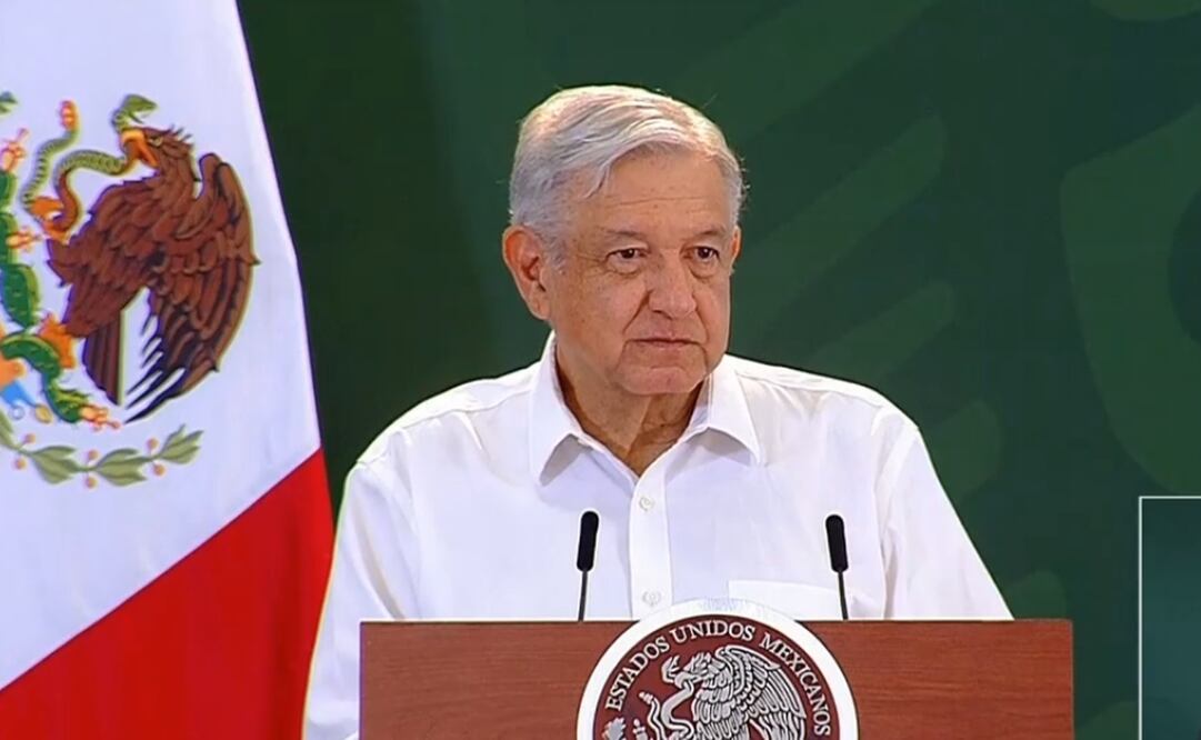 Conferencia de prensa matutina desde Nuevo León. FOTO: tomada de la transmisión vía Twitter @lopezobrador