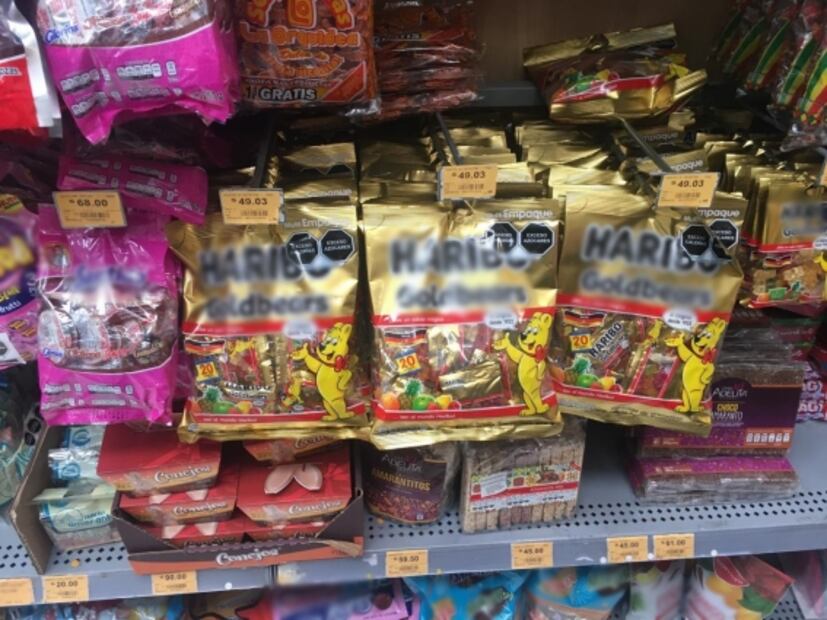 Chocolates, galletas, dulces, papas y botana con nuevo etiquetado