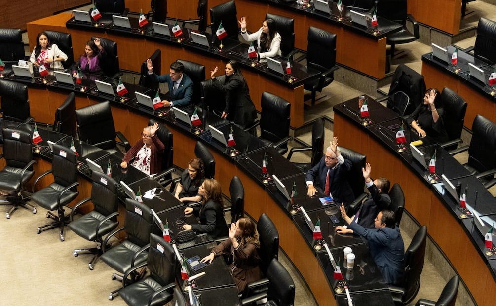 Inicia sesión de toma de protesta del nuevo Poder Judicial en el Senado (1/09/2025). Foto: Hugo Salvador / EL UNIVERSAL