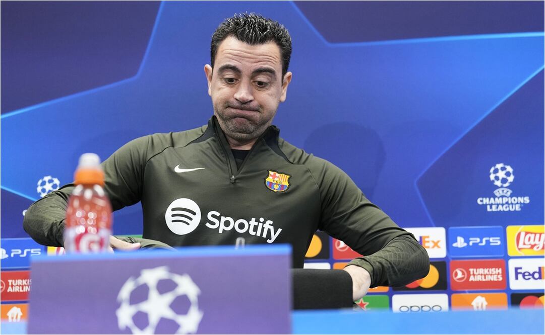 Xavi, técnico del Barcelona en conferencia de prensa / FOTO: EFE