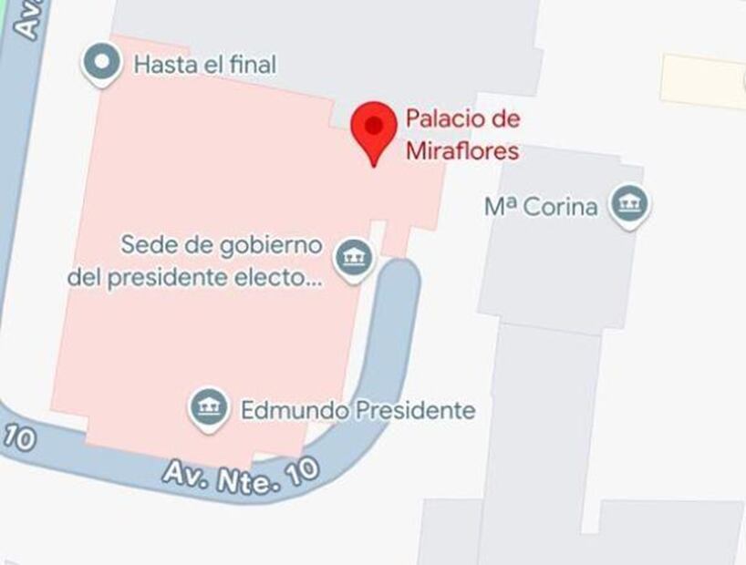 Modificación de nombres en Google Maps FOTO: CAPTURA