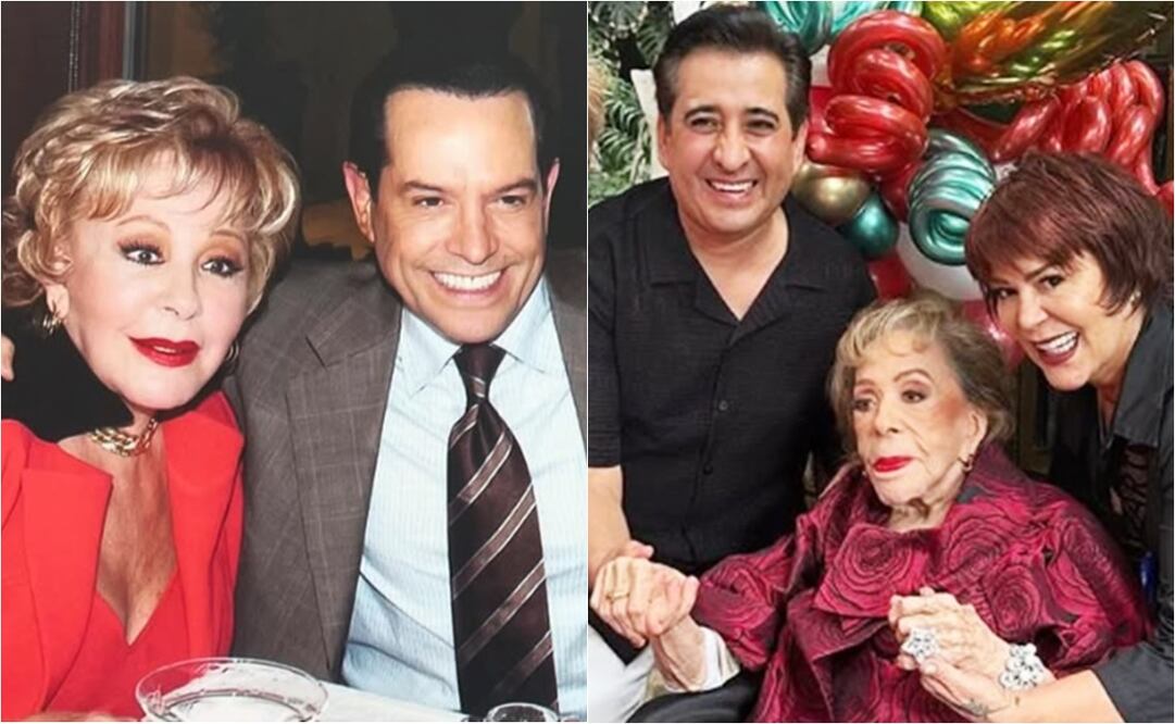 Silvia Pinal ha sostenido una amistad muy cercana con Pepillo Origel e Iván Cochegrus. 
Fotos: Instagram