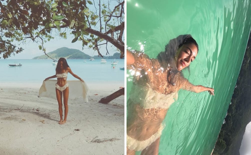 Ale Capetillo impone tendencia con su bikini con olanes. Foto: Especial. Instagram @alecapetilloga