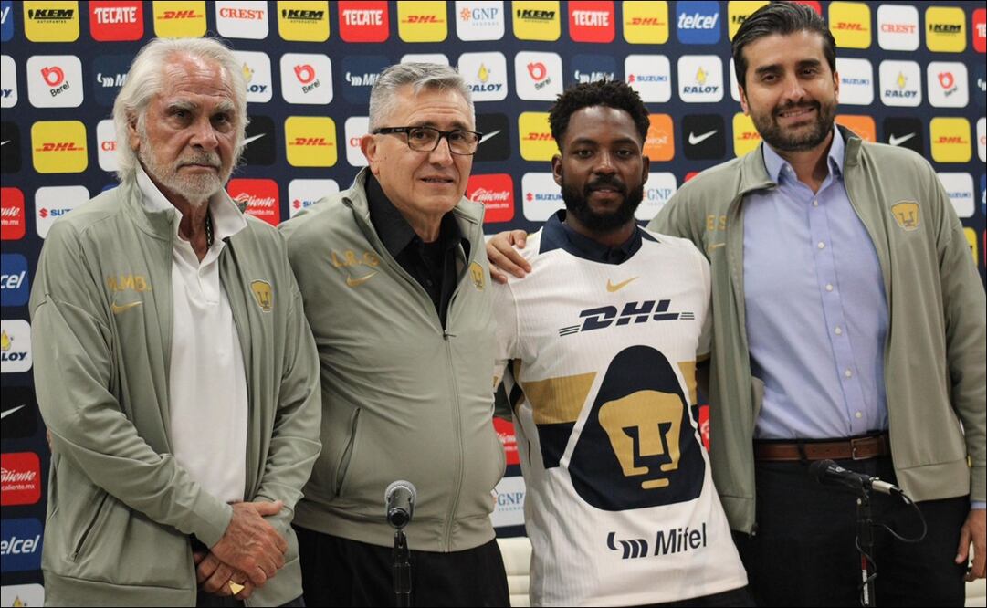 Álvaro Angulo fue presentado como refuerzo de Pumas / Fotos: Maritza Villagómez