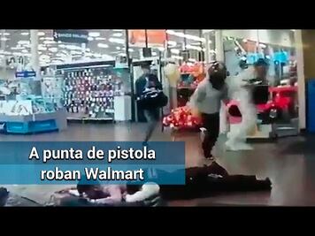 En menos de minuto y medio asaltan Walmart en Ciudad Satélite