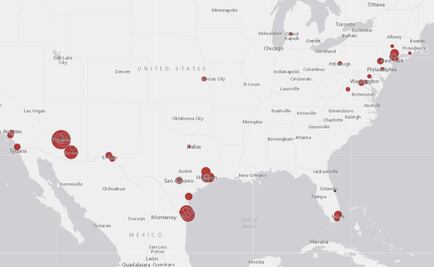 Mapa ¿En dónde están los niños migrantes separados de sus familias?