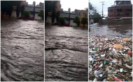 Amanecen decenas de casas con lodo tras desbordamiento del Río Hondo en Naucalpan