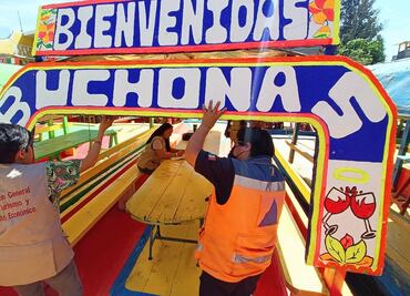 Xochimilco verifica trajineras para garantizar la seguridad de los visitantes