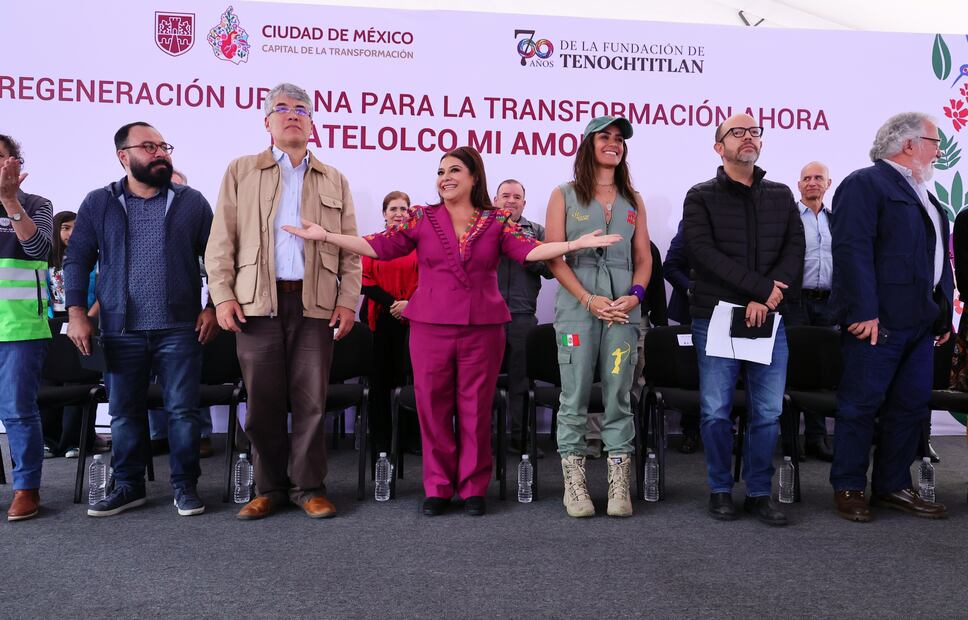 Clara Brugada anuncia inversión de 35 mdp para atender daños estructurales en 90 edificios de Tlatelolco. (Foto: especial)
