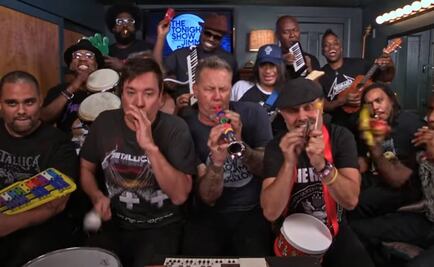 Metallica improvisa "Enter Sandman" con instrumentos de juguete