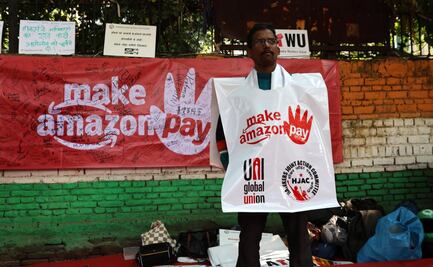 Amazon inicia su primera campaña de Black Friday en India; con protestas, trabajadores demandan mejores condiciones