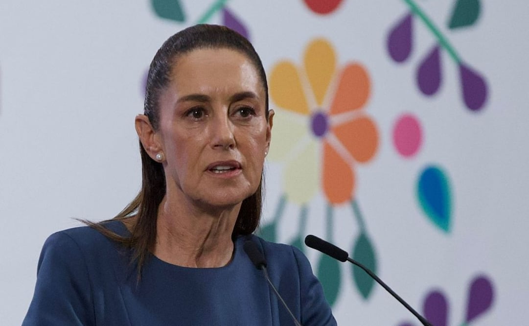 La presidenta Claudia Sheinbaum en su conferencia matutina del 3 de junio de 2025. Foto: Berenice Fregoso / EL UNIVERSAL