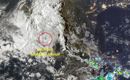 Depresión tropical "Raymond" se aproxima a BCS; amenaza con intensas lluvias y fuertes vientos a estos estados