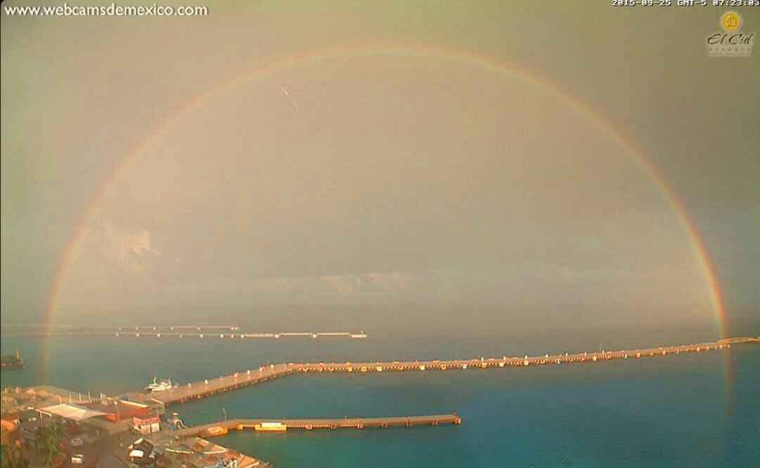 Imagen captada en Cozumel Foto: Webcamsdemexico