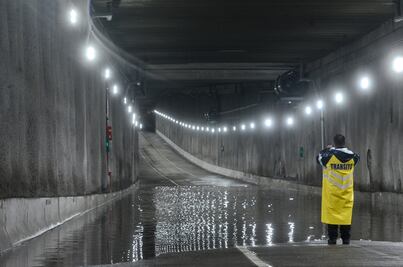 Videos. Desnivel de Mixcoac, encharcado por lluvias