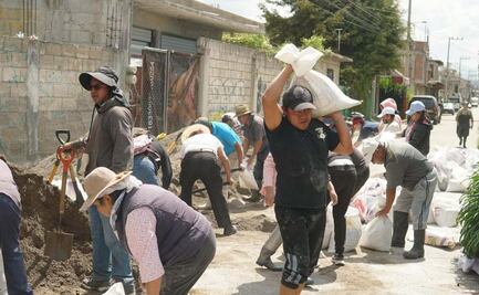 Elementos de la Guardia Nacional y del Ejército aplican Plan  DN-III-E por inundaciones en Ocoyoacac, Edomex