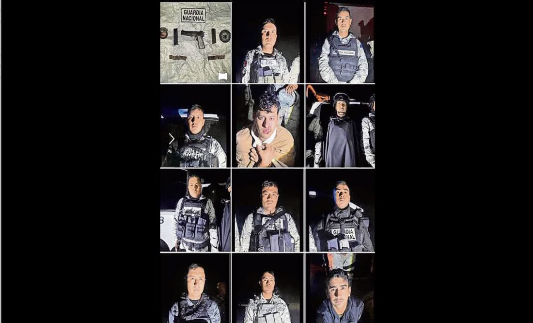 Detienen a 11 elementos de la Guardia Nacional por el robo de combustibles de Pemex; aseguran patrullas y una pipa. Foto: Especial