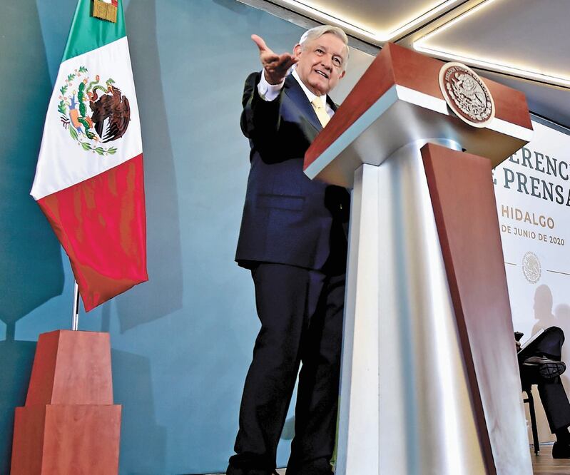 Razones. En Hidalgo, el Presidente dijo que al pueblo le cuesta mucho mantener al gobierno, por lo que es necesario hacer ahorros. Foto: PRESIDENCIA