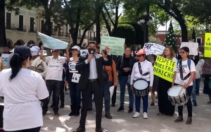Antivacunas protestan en Tlaxcala contra certificado de vacunación; dicen atenta contra la libertad 