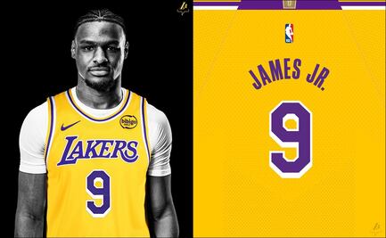 Bronny James usará el número 9 con Los Ángeles Lakers