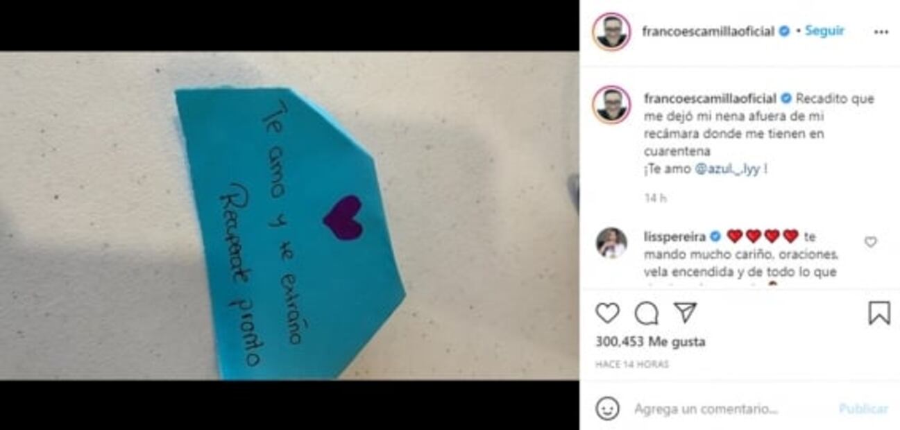 ¿Y los shows programados? Franco Escamilla se someterá hoy a otra prueba del Covid-19