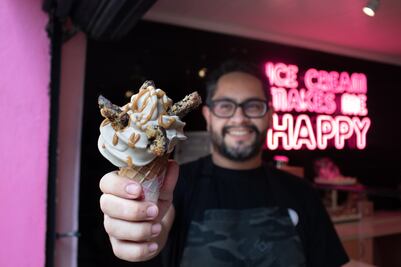 Helado de chicharrón, cerveza y chocolate, la combinación perfecta