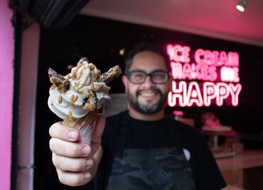 Helado de chicharrón, cerveza y chocolate, la combinación perfecta