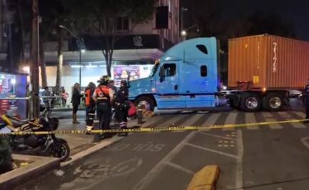 Tráiler atropella y mata a hombre en la Cuauhtémoc; viajaba en patín eléctrico