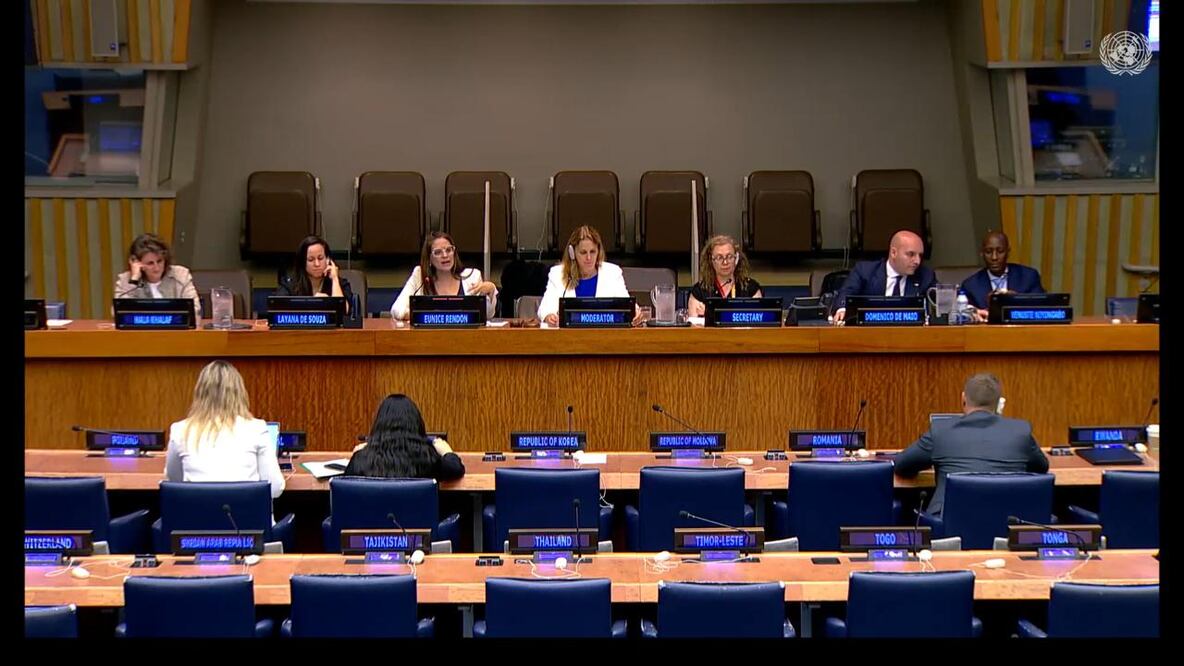 Debate de Alto Nivel sobre Prevención del Crimen y Desarrollo Sustentable a través del Deporte, realizado en Naciones Unidas.