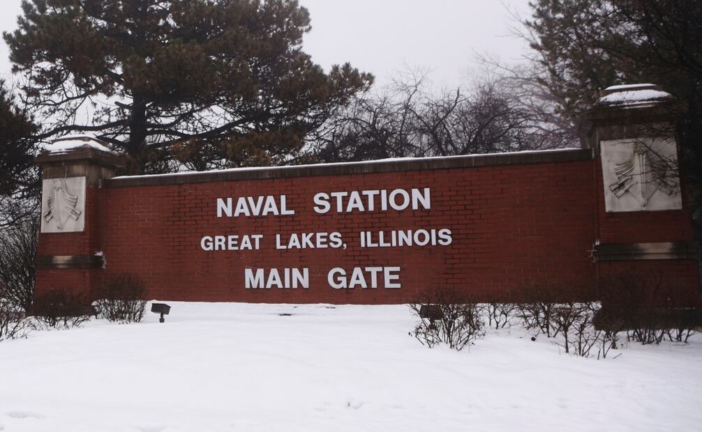 La estación naval Great Lakes. Foto: AP