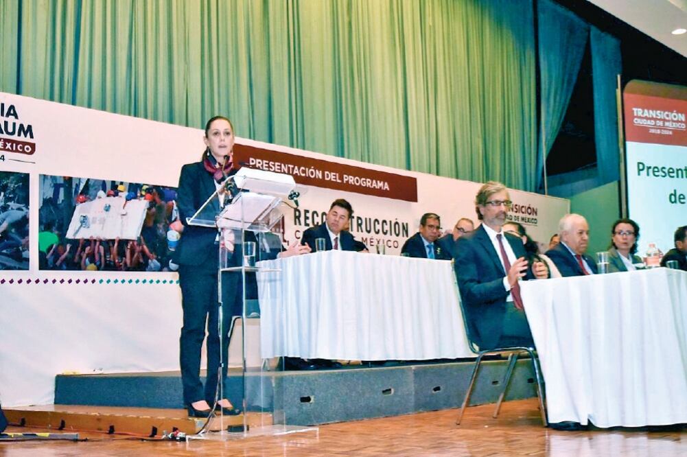 La jefa de Gobierno electa aseguró que va a cooperar para que se haga justicia en todos los casos de corrupción que se presentaron durante la tragedia. (ESPECIAL)