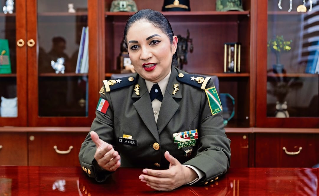 Mariana de la Cruz Sánchez es general brigadier de Justicia Militar y la primera mujer en ejercer el cargo de Defensora General y Jefa de la Defensoría de Oficio Militar de la Secretaría de la Defensa Nacional. (03/02/2025) Foto: Hugo Salvador | El Universal