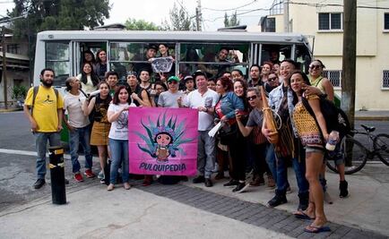 Pulque Minibus arrives in Mexico City