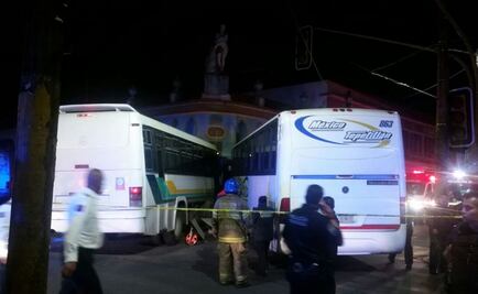 Choque entre autobuses deja un muerto y 9 lesionados en Texcoco