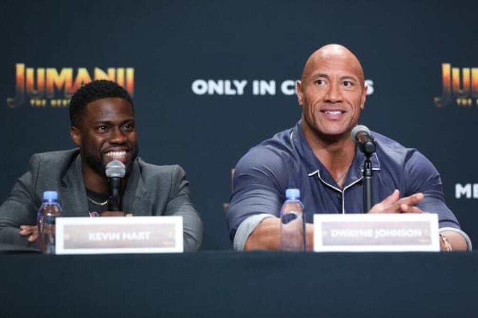 Admiración y bromas en presentación de nueva cinta de "Jumanji"