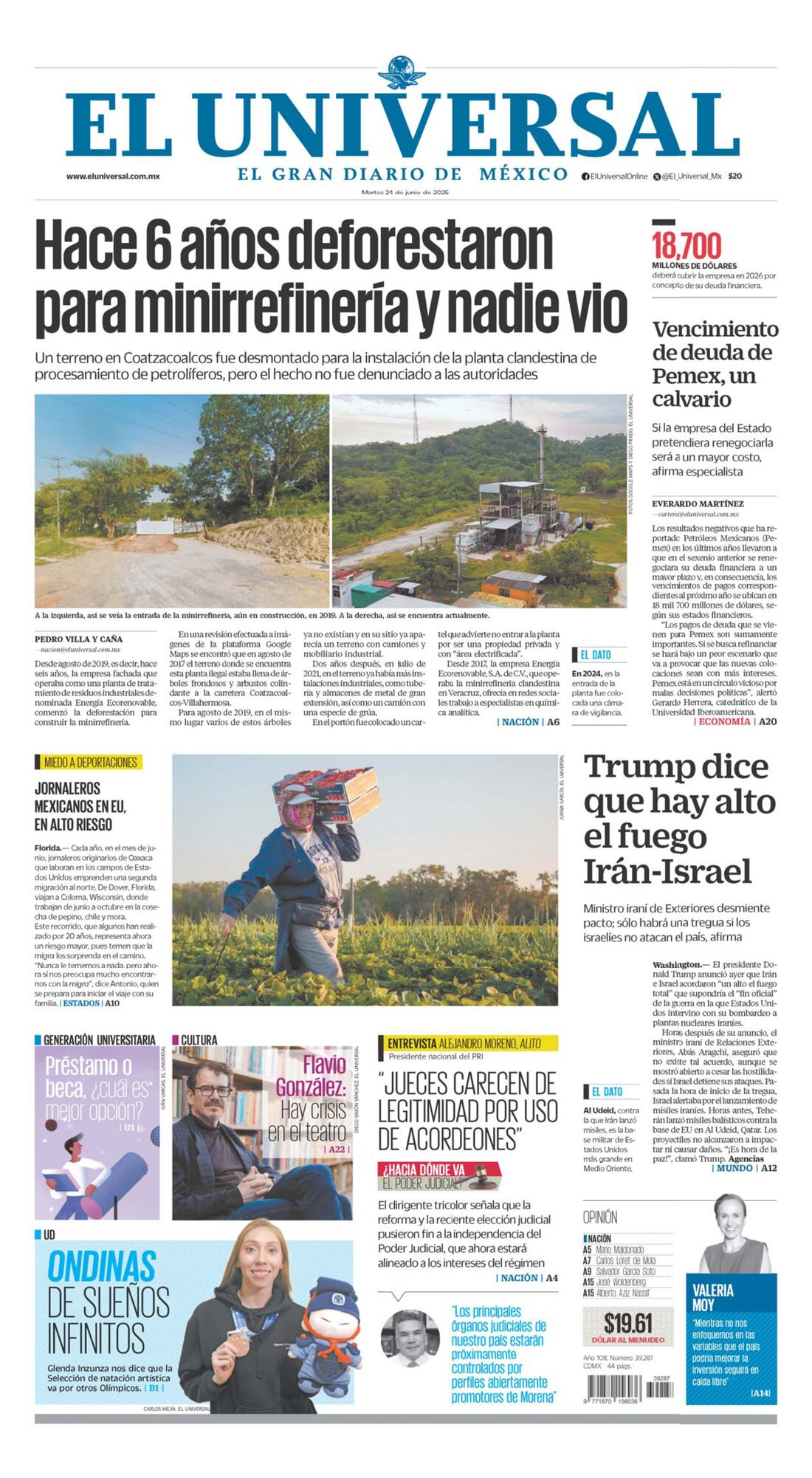 Portada impresa