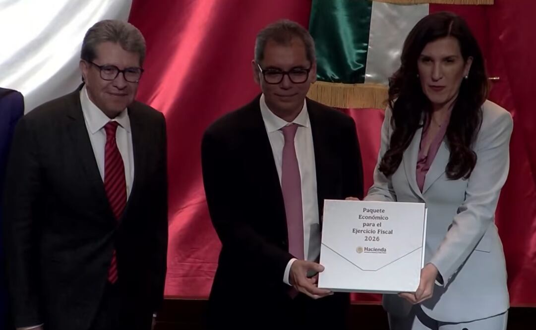 Entrega del Paquete Económico 2026 a Diputados. Foto: Captura de pantalla