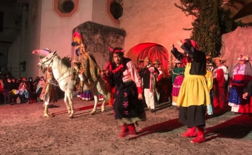 Tras dos años de pandemia, retoman la tradicional pastorela en el convento de Tepotzotlán