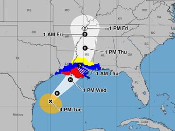 Huracán Francine se acerca fortalecido a la costa de Louisiana, en el sur de EU