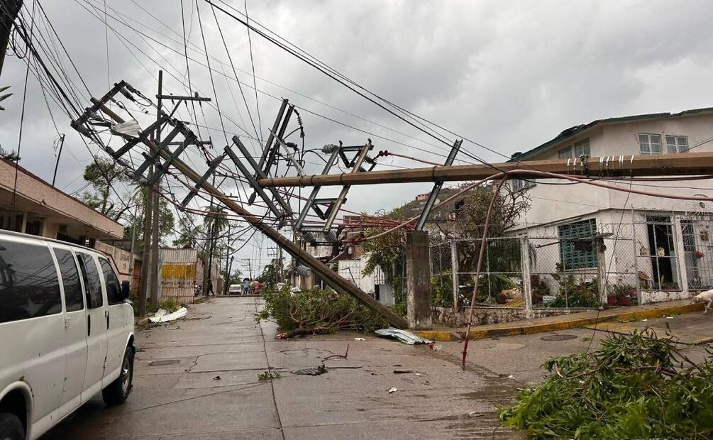 Aspectos de calles de Acapulco tras paso de huracán. Foto: Solo Acapulco/El Universal