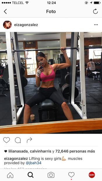 Calvin Harris le da "like" a sexy foto de Eiza González