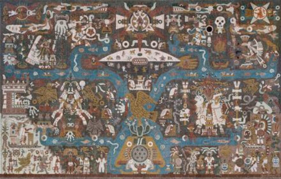 El mural de 4 mil metros cuadrados construido con piedras de todo México